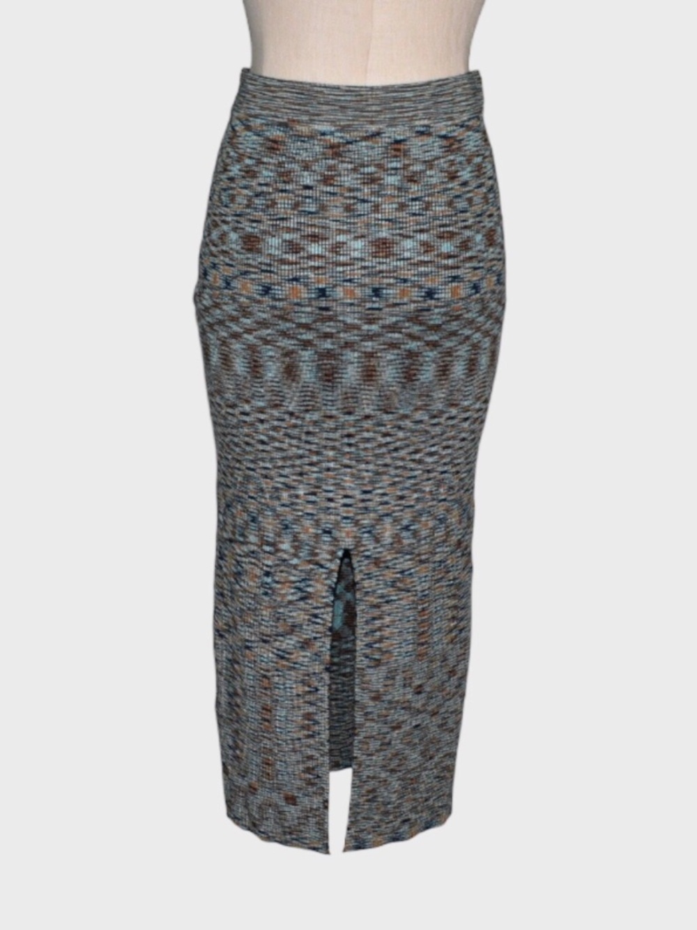 Cotton On Knit Marled Pattern Stretch Maxi Skirt - Picture 3 of 5